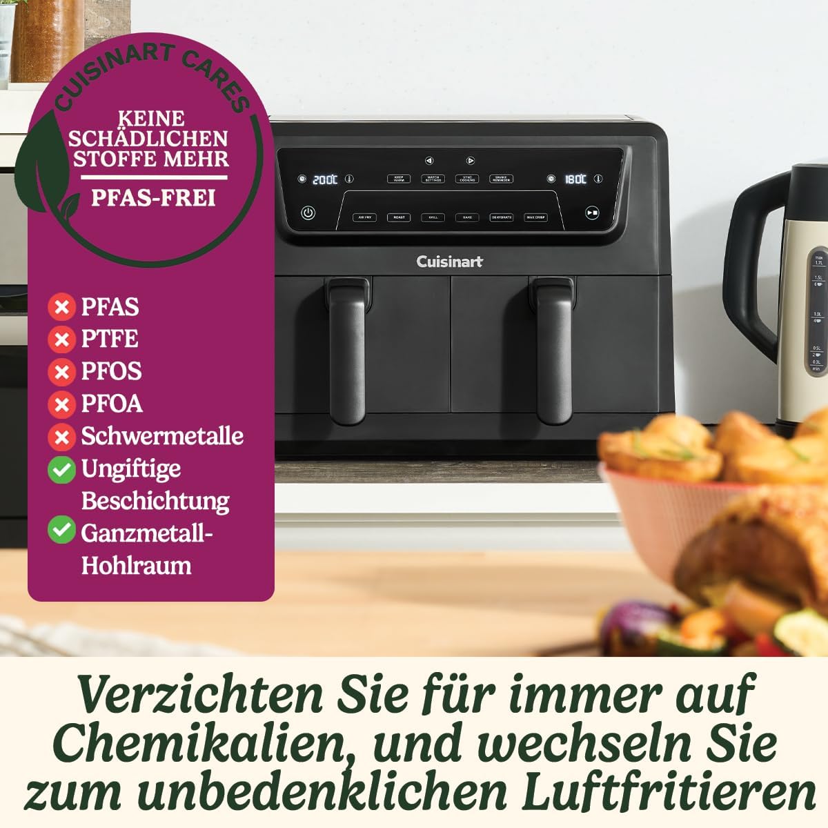 Cuisinart XXL Heißluftfritteuse (Testsieger- Sehr Gut)